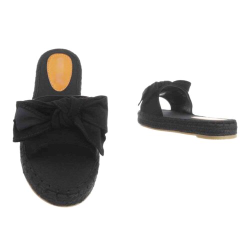 Nízke dámske šľapky sandale s maslou black