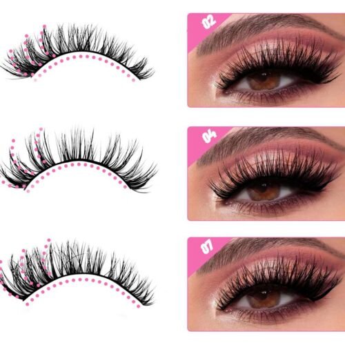 7 parov Eyelashes Manga Lashes Natural False mihalnice