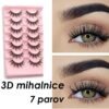 7 párov Riasy Manga Eyelashes Prírodné umelé mihalnice Fluffy