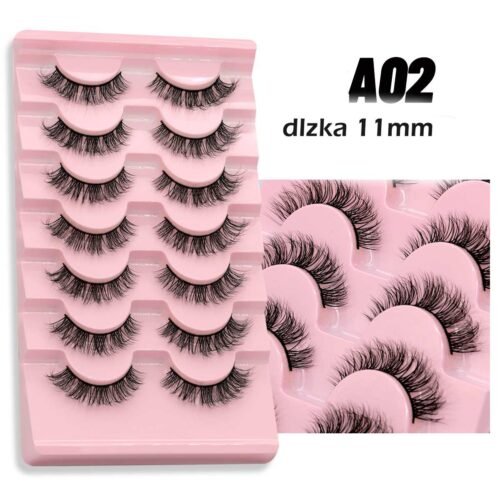 7 parov Eyelashes Manga Lashes Natural False mihalnice 2