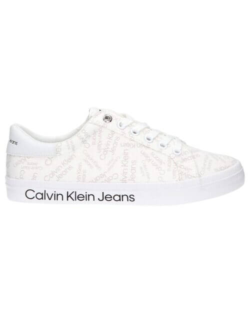 CALVIN KLEIN Jeans damske trainers tenisky LOW PROFILE denim white