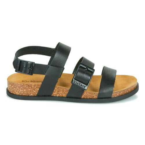 KICKERS sandále gladiátorky ALANA kožené black
