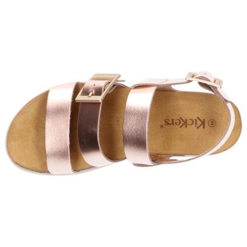 KICKERS sandále gladiátorky ALANA kožené rosegold