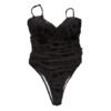 Damske jednodielne plavky Sexy Black push up