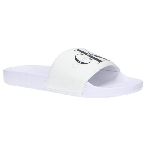 slapky-CALVIN-KLEIN-YW0YW00103-SLIDE-MONOGRAM-white