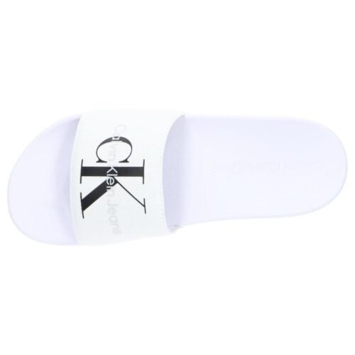 slapky CALVIN KLEIN YW0YW00103 SLIDE MONOGRAM white 3