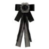 Brošňa Masľa ribbon stuha elegant black