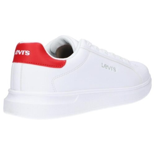 damske dievcenske trainers tenisky LEVIS VELL0051S ELLIS 0079 WHITE RED 2