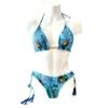 Damske plavky bikiny Push Up pavie blue modre