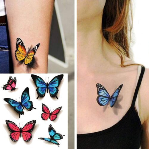 TETOVANIE motyl butterfly docasne tattoo vodeodolné