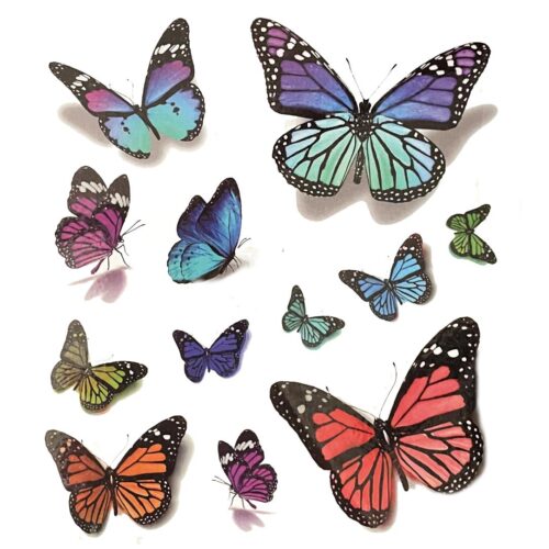 docasne tetovanie motyl butterfly farebne