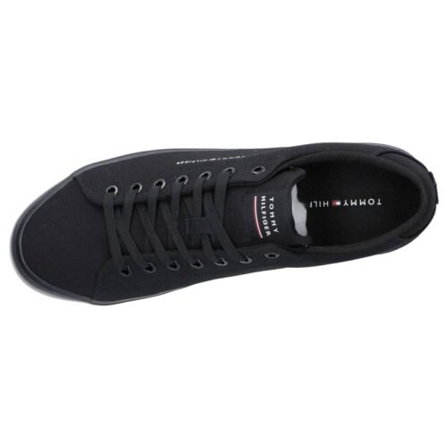TOMMY HILFIGER panske tenisky platenky VULC CORE black 10 panske tenisky TOMMY HILFIGER FM0FM04686 TH HI VULC CORE BDS black 2