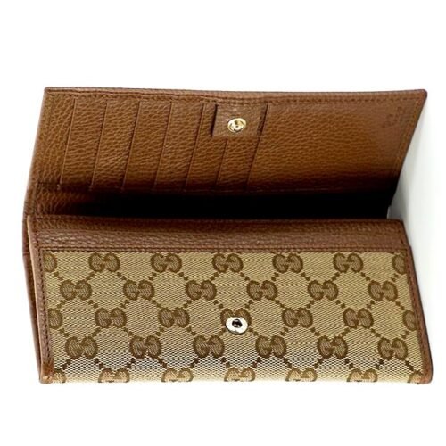 Brown Beige Dollar GG Wallet penazenka gucci 1