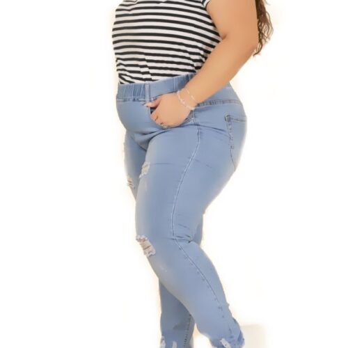 Dzinsy roztrhane vo velkej velkosti big size sg8570 gsmack