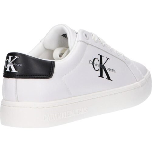 damske sneakersy CALVIN KLEIN YW0YW01269 CLASSIC CUPSOLE YBR BRIGHT WHITE BLACK 2