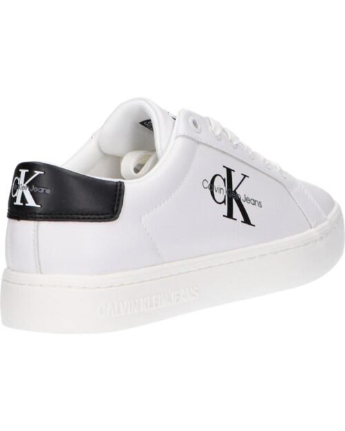 damske sneakersy CALVIN KLEIN YW0YW01269 CLASSIC CUPSOLE YBR BRIGHT WHITE BLACK 2