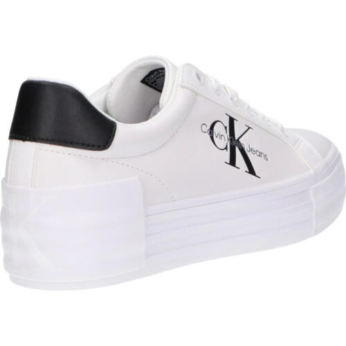 damske tenisky CALVIN KLEIN YW0YW00821 BOLD VULC FLATFORM YBR BRIGHT WHITE BLACK 2