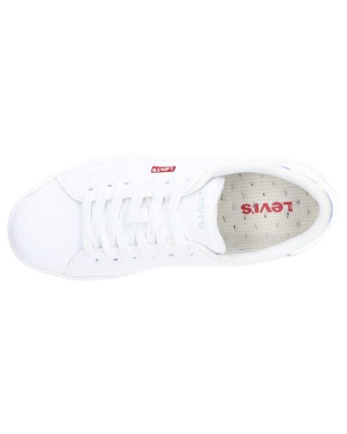 LEVI'S biele damske tenisky TAMPA WHITE MIRROR na platforme - Image 3