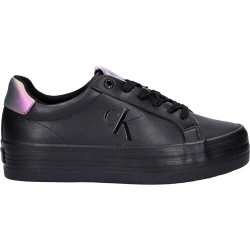 CALVIN KLEIN damske tenisky FLATFORM vulc black amethyst