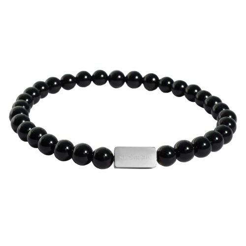 OCEL guličkový náramok prírodný kameň ONYX 6mm