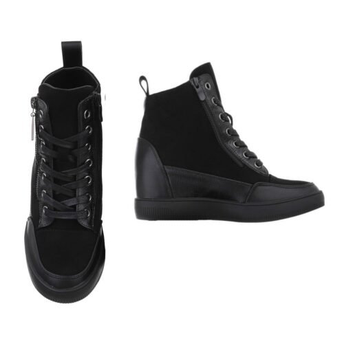 Alternative view of Dámske tenisky sneakers hightop klinove black