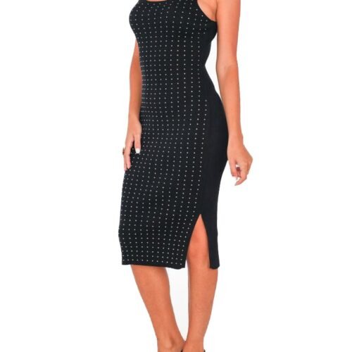 DÁMSKE PRILIEHAVE SATY SO STRASSOM ELEGANT BLACK 8 rosa fashion 3015 black priliehave saty strass