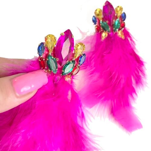 visiace nausnice s perim strass elegant 2