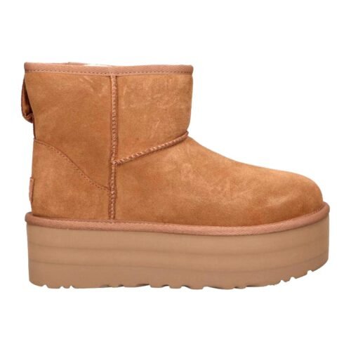 UGG čižmy BOOTS UGG 1134991 CLASSIC MINI PLATFORM CHESTNUT