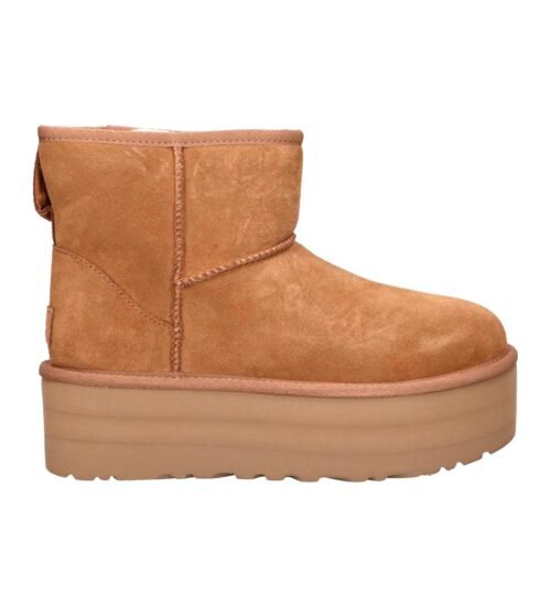 UGG čižmy BOOTS UGG 1134991 CLASSIC MINI PLATFORM CHESTNUT