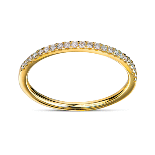 Damsky prsten Lovebird s brilantom 017 ct. Zlte zlato 585