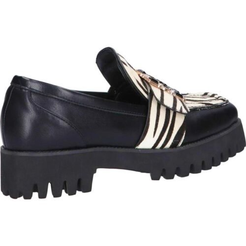 EXE P212 W168T ZEBRA WHITE BLACK poltopanky mokasiny 2
