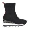 EXE Dámske mid boots cizmy klinove black