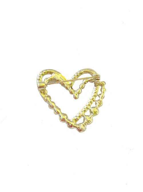 Brošňa fashion srdce heart mini pearls