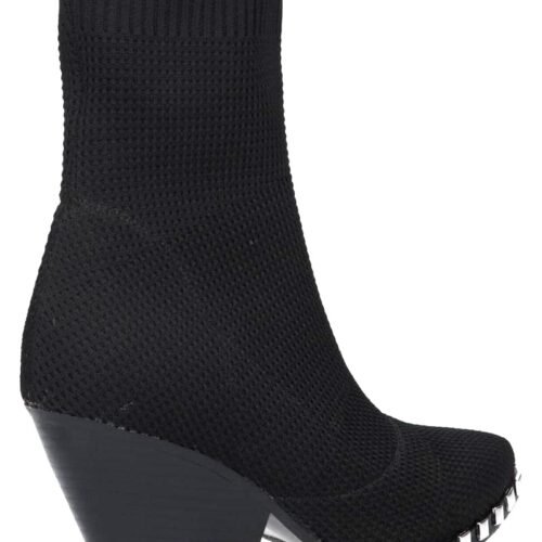 cowboy cizmy MID BOOTS EXE B469 H1111 KNIT BLACK 2