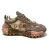 Exkluzivne Dámske fashion tenisky strass khaki