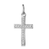 ZLATO Dámsky Prívesok kríž s briliantami 0,08 ct 585/000