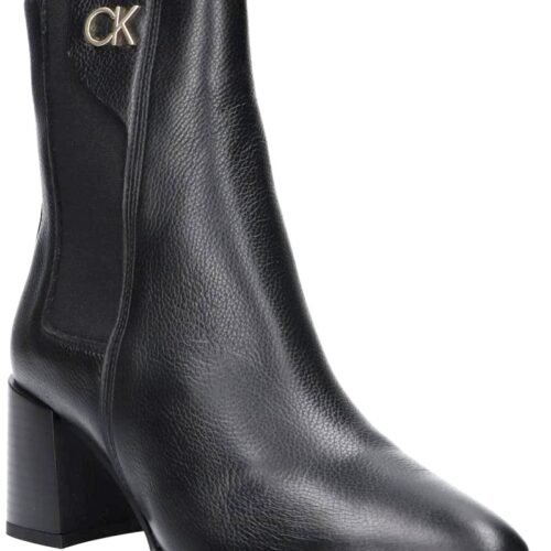 BOOTS CALVIN KLEIN HW0HW01814 ALMOND CHELSEA BOOT BEH CK BLACK cizmy