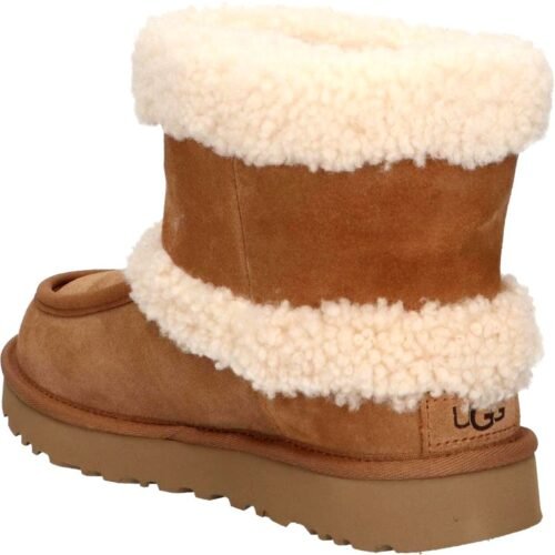 BOOTS UGG 1145410 ULTRA MINI UGG FLUFF CHESTNUT damske topanky 2
