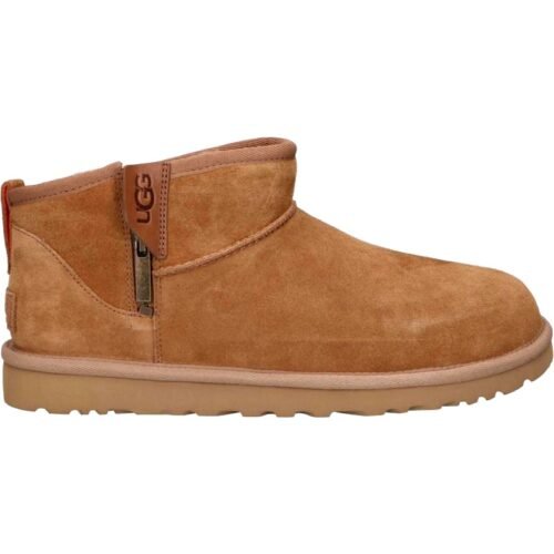 UGG panske cizmy 1143984 CLASSIC ULTRA MINI ZIP COGS CHESTNUT