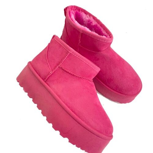 damske cizmy papuce fuchsia 1