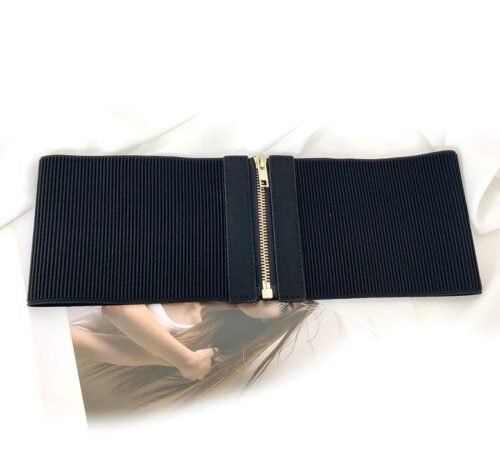 Damsky Opasok elasticky zips casual flexibilny