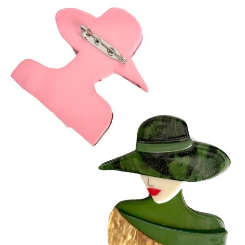 Brošňa fashion Woman elegant animovana modna