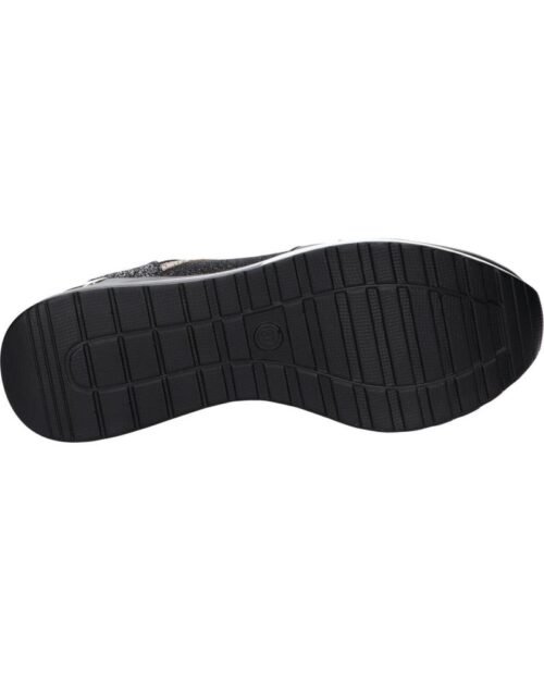 EXE Dámske klinove TENISKY GLITTER BLACK - Image 6