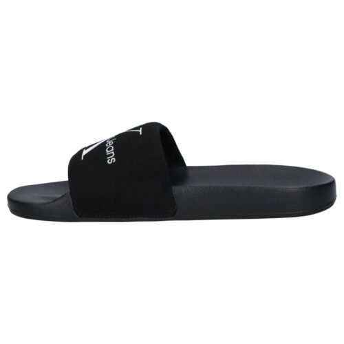 damske slapky WOMAN FLIP FLOPS CALVIN KLEIN YW0YW00103 SLIDE MONOGRAM BDS BLACK 1