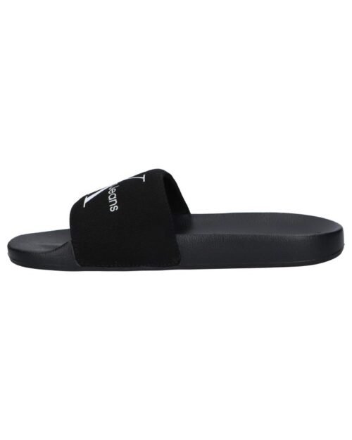 damske slapky WOMAN FLIP FLOPS CALVIN KLEIN YW0YW00103 SLIDE MONOGRAM BDS BLACK 1