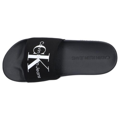 damske slapky WOMAN FLIP FLOPS CALVIN KLEIN YW0YW00103 SLIDE MONOGRAM BDS BLACK 3