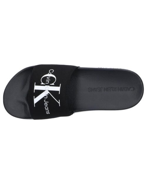 damske slapky WOMAN FLIP FLOPS CALVIN KLEIN YW0YW00103 SLIDE MONOGRAM BDS BLACK 3