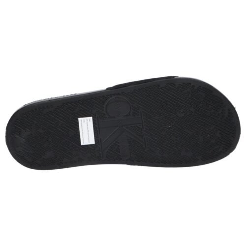damske slapky WOMAN FLIP FLOPS CALVIN KLEIN YW0YW00103 SLIDE MONOGRAM BDS BLACK 4