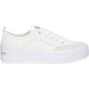 CALVIN KLEIN jeans damske tenisky FLATFORM white bold