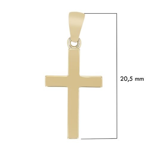 ZLATO unisex Prívesok kríž zlatý žlté zlato 333/000